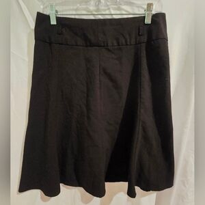 Elegant Black Fluted Women's Skirt